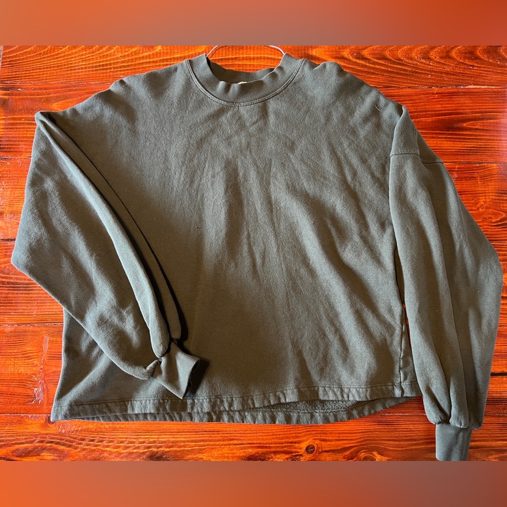 Back Beat Co. Forest Green Crewneck Sweater